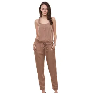 Elegant Womens Rompers Jumpsuit Casual Solid Bodysuit Sleeveless Crew Neck Long Playsuits Plus Size