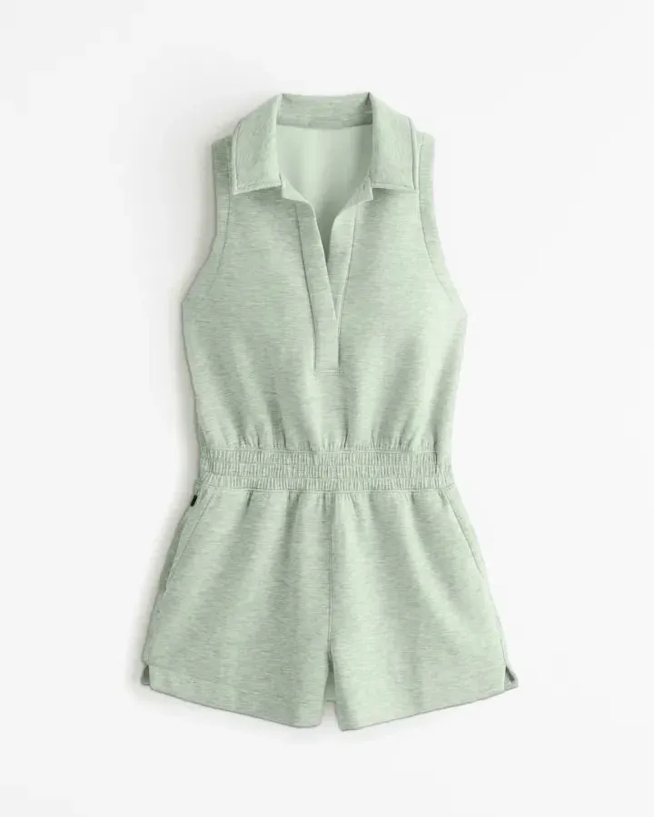Elke | Knitted polo romper