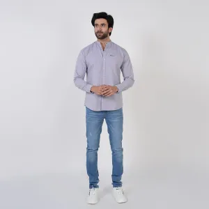 Eminent Men's Casual Chambray Shirt - Grey