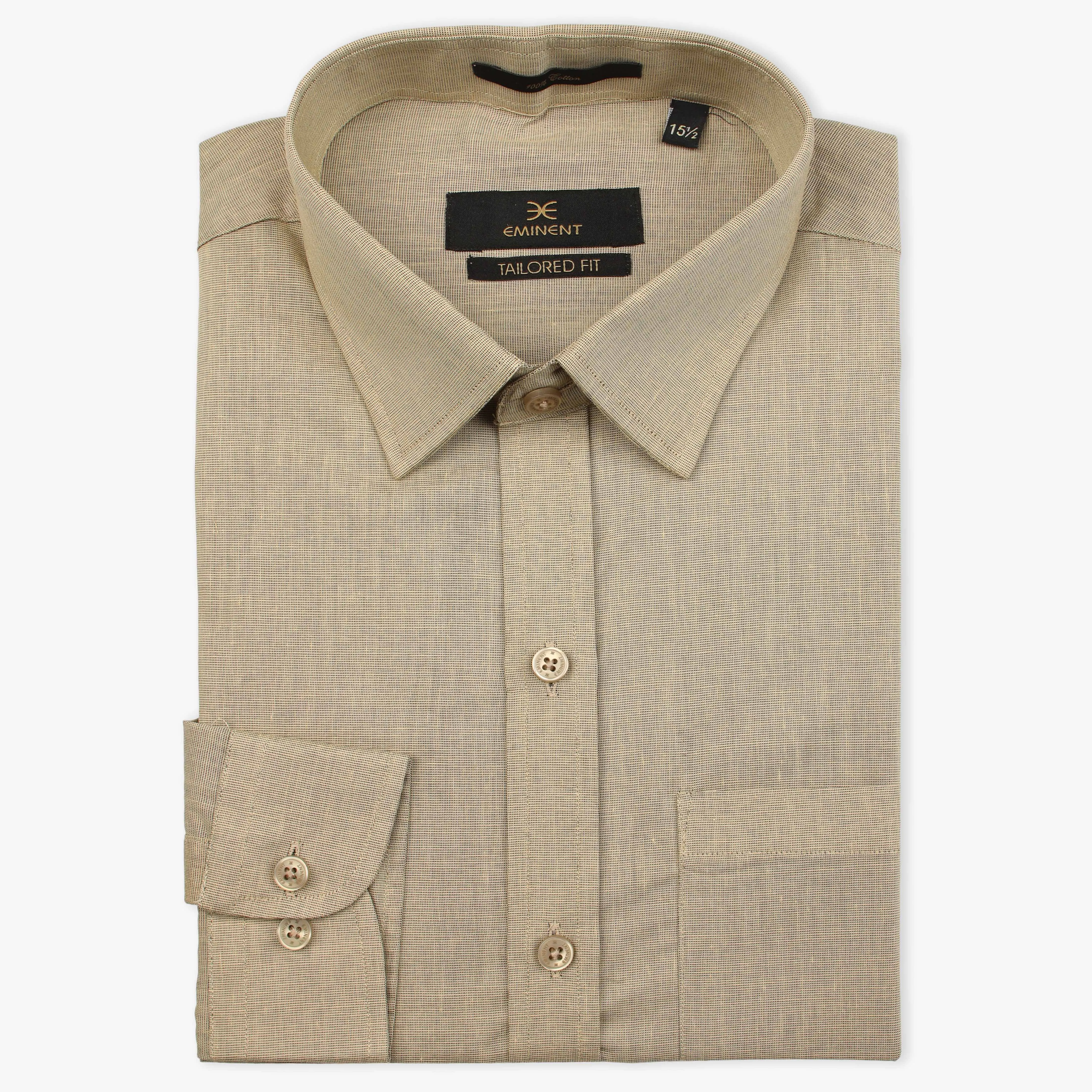 Eminent Men's Chambray Shirt - Beige