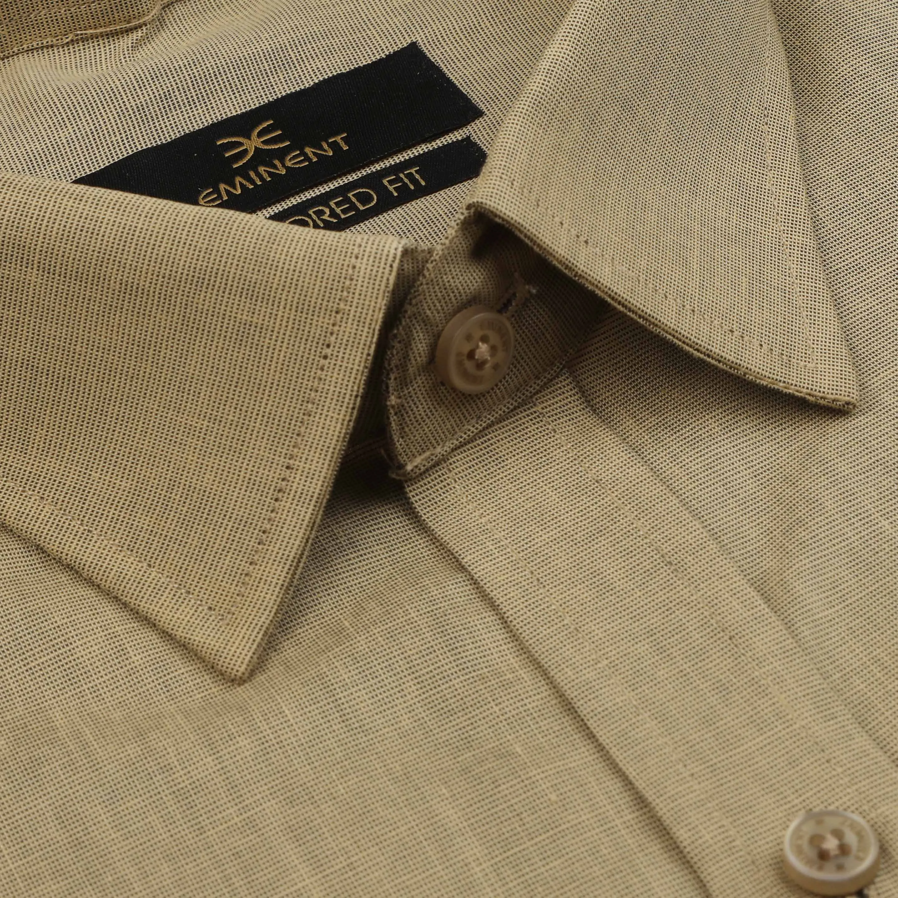 Eminent Men's Chambray Shirt - Beige