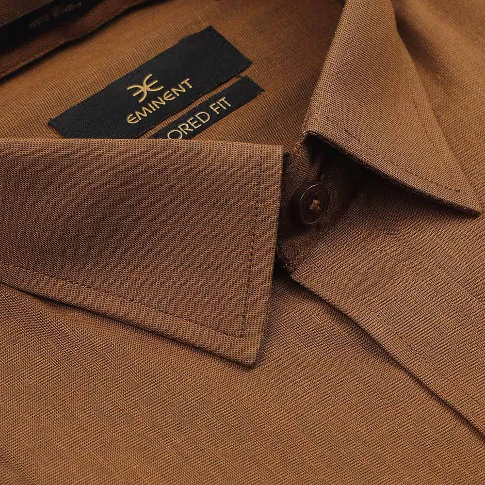 Eminent Men's Chambray Shirt - Brown