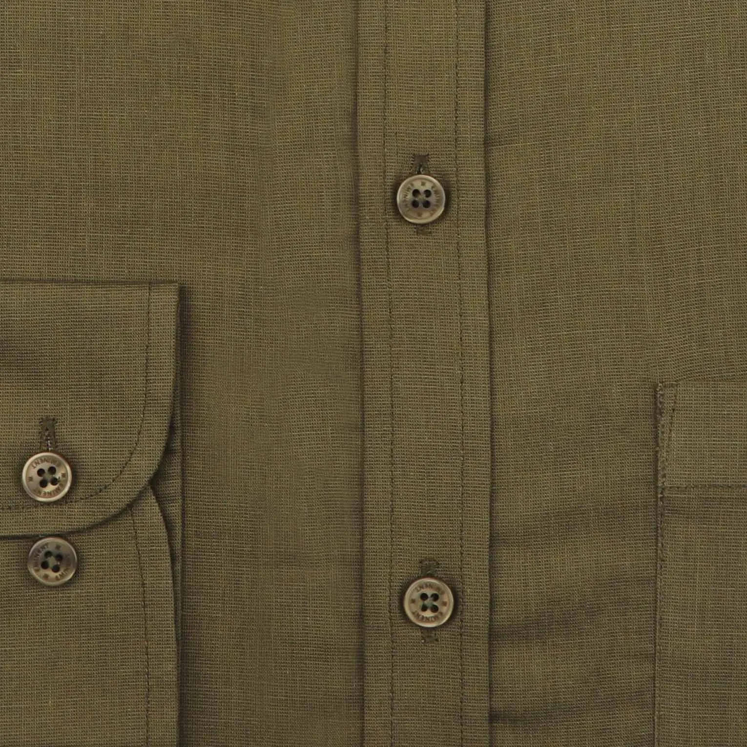 Eminent Men's Chambray Shirt - Olive Green