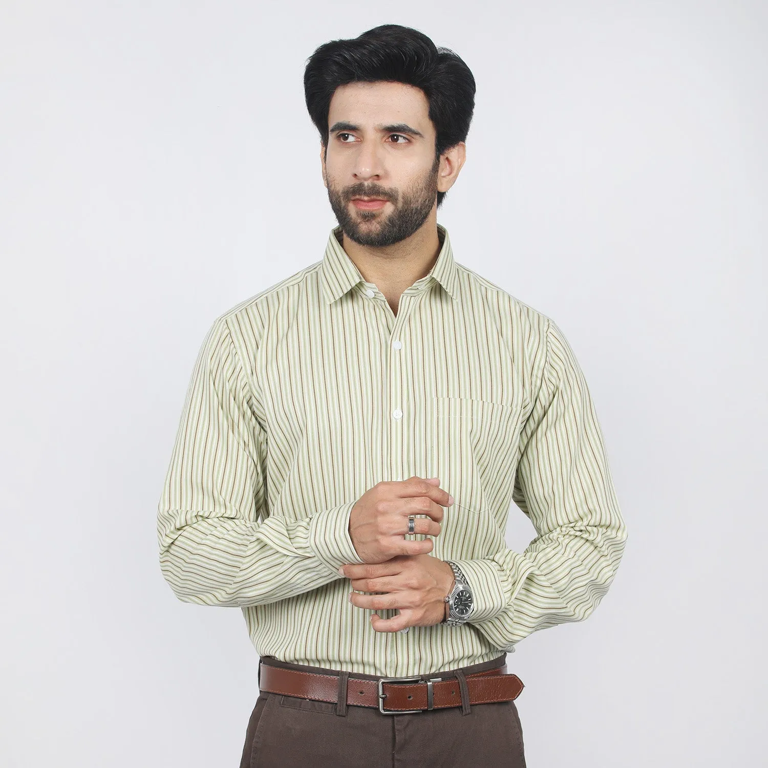 Eminent Men's Formal Shirt - Light Green