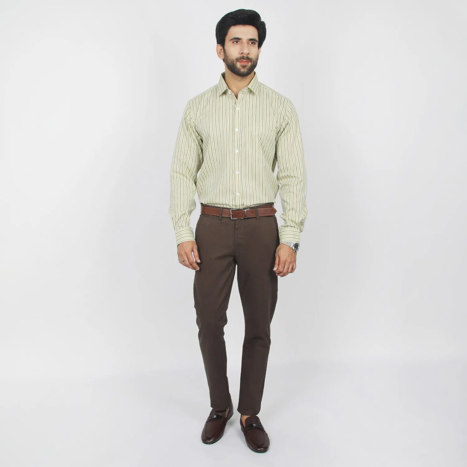 Eminent Men's Formal Shirt - Light Green