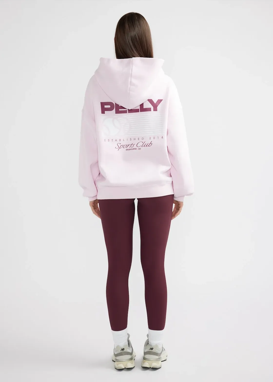ENA PELLY Tennis Logo Hoodie - Candy Pink