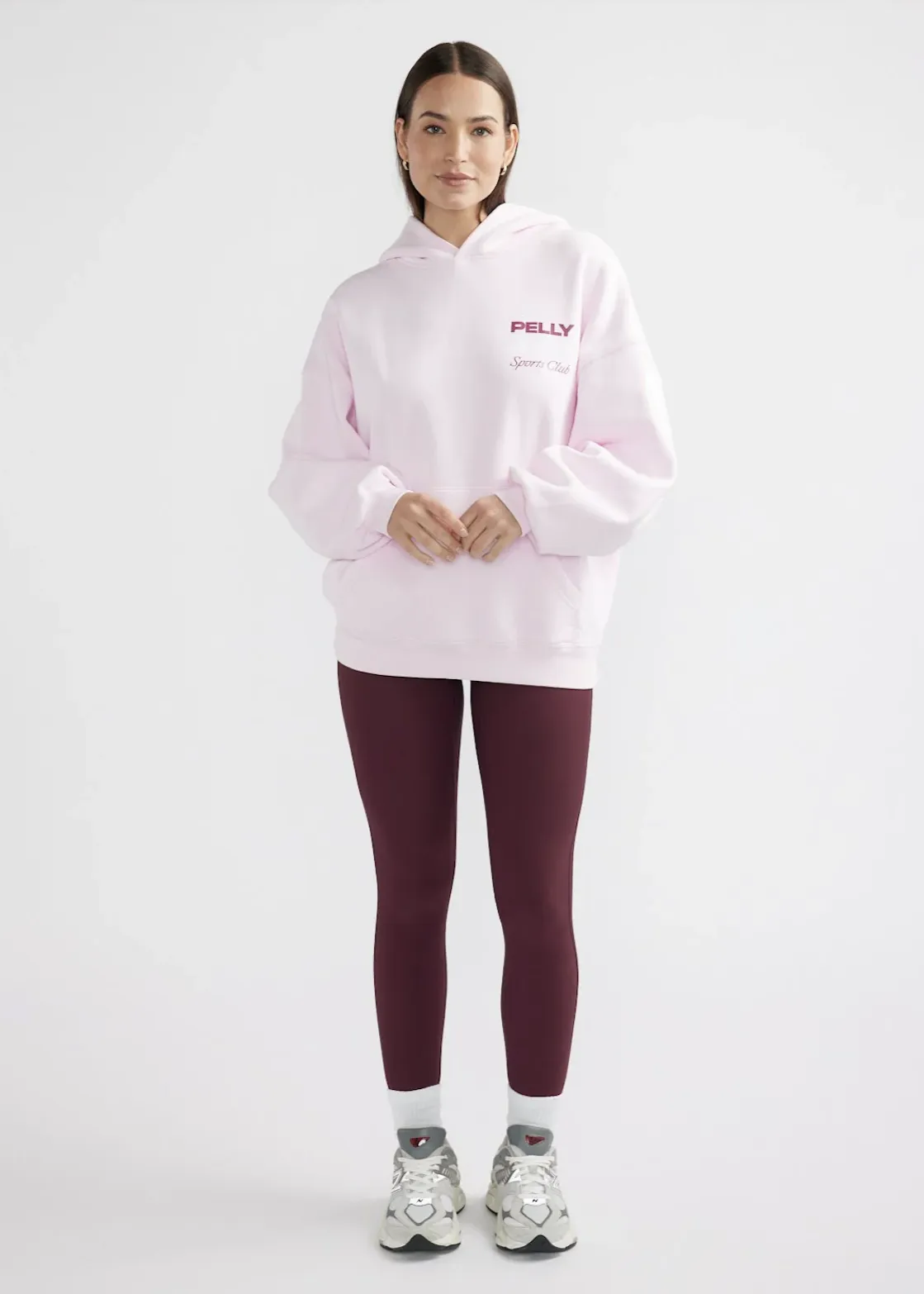 ENA PELLY Tennis Logo Hoodie - Candy Pink