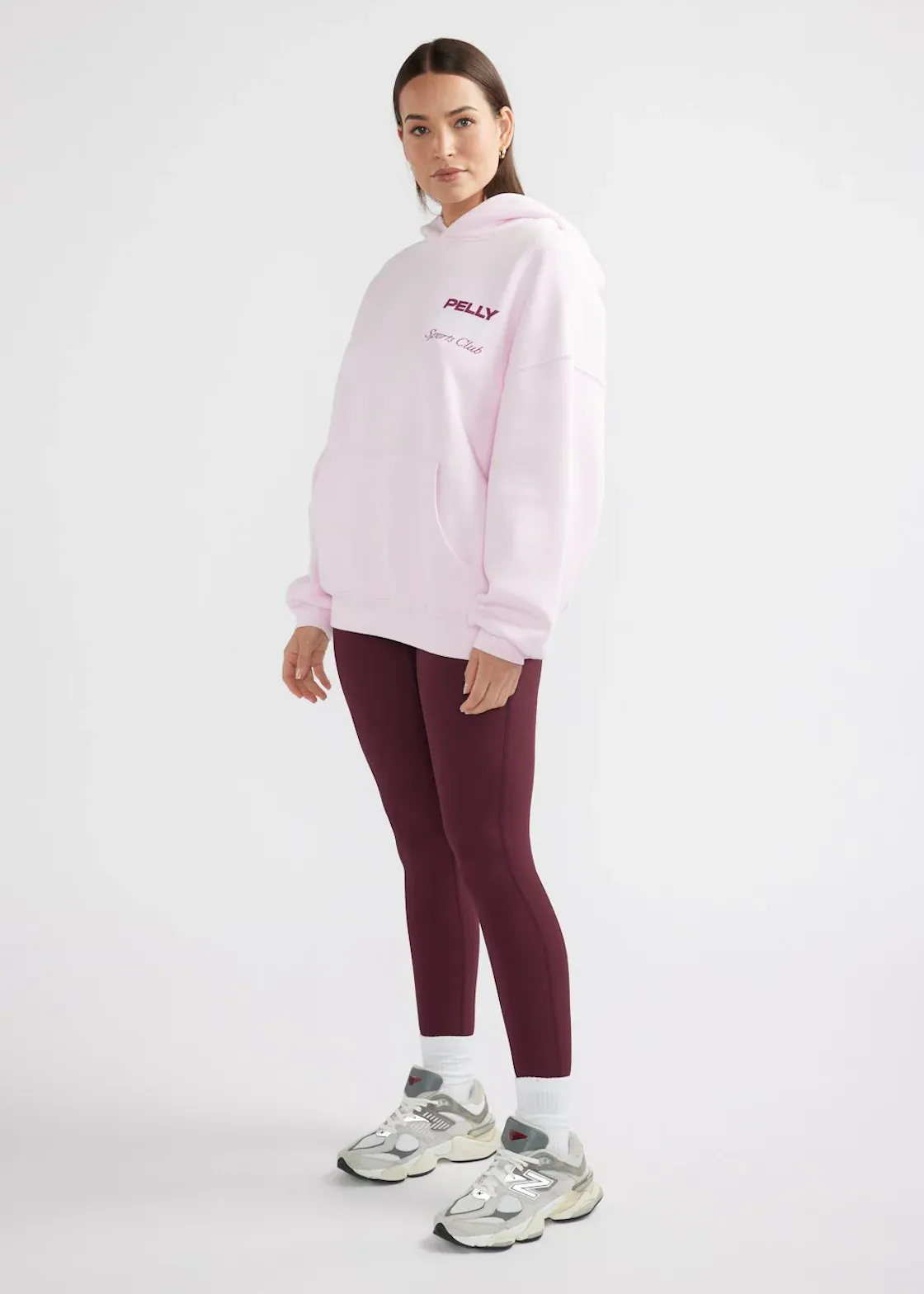 ENA PELLY Tennis Logo Hoodie - Candy Pink