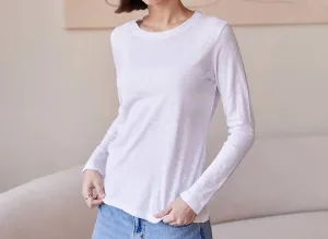 Everyday Long Sleeve Top In Salt