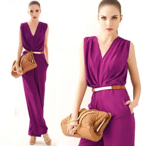Fashion Overall Sexy Elegant Plus Size Waist Jumpsuits & Rompers pants For Women coveralls