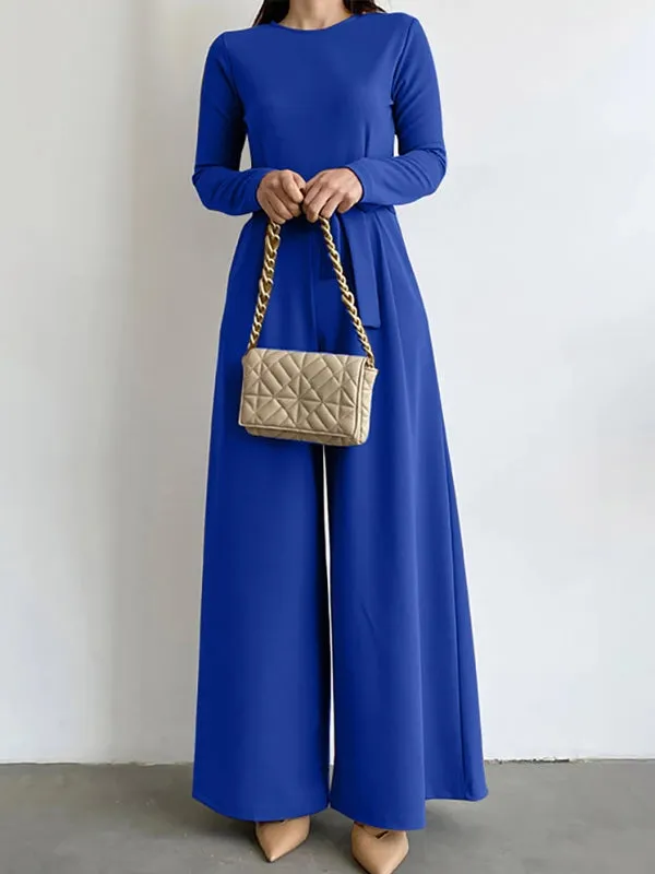 Fashion Women Jumpsuits Wide Leg Pants