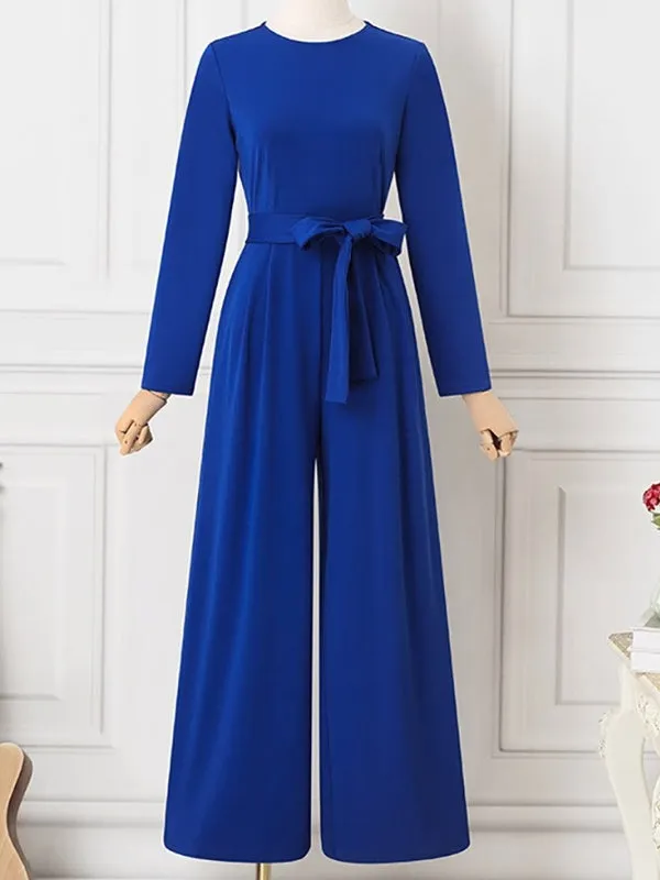 Fashion Women Jumpsuits Wide Leg Pants