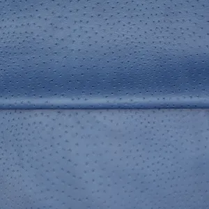 Faux Leather Blue Ostrich