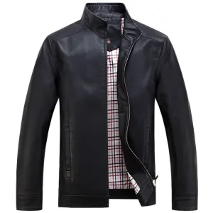 Faux Leather Jackets Men's Clothes Spring Autumn Coats Men Outwears Clothing Business Men's Jacket 3XL WA093