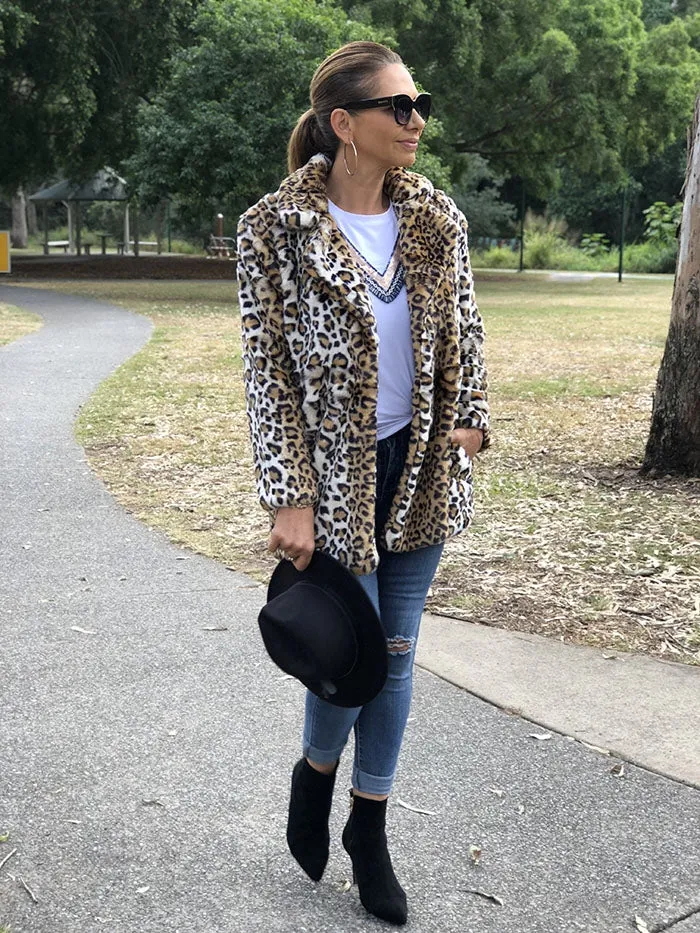 Fierce Leopard Coat