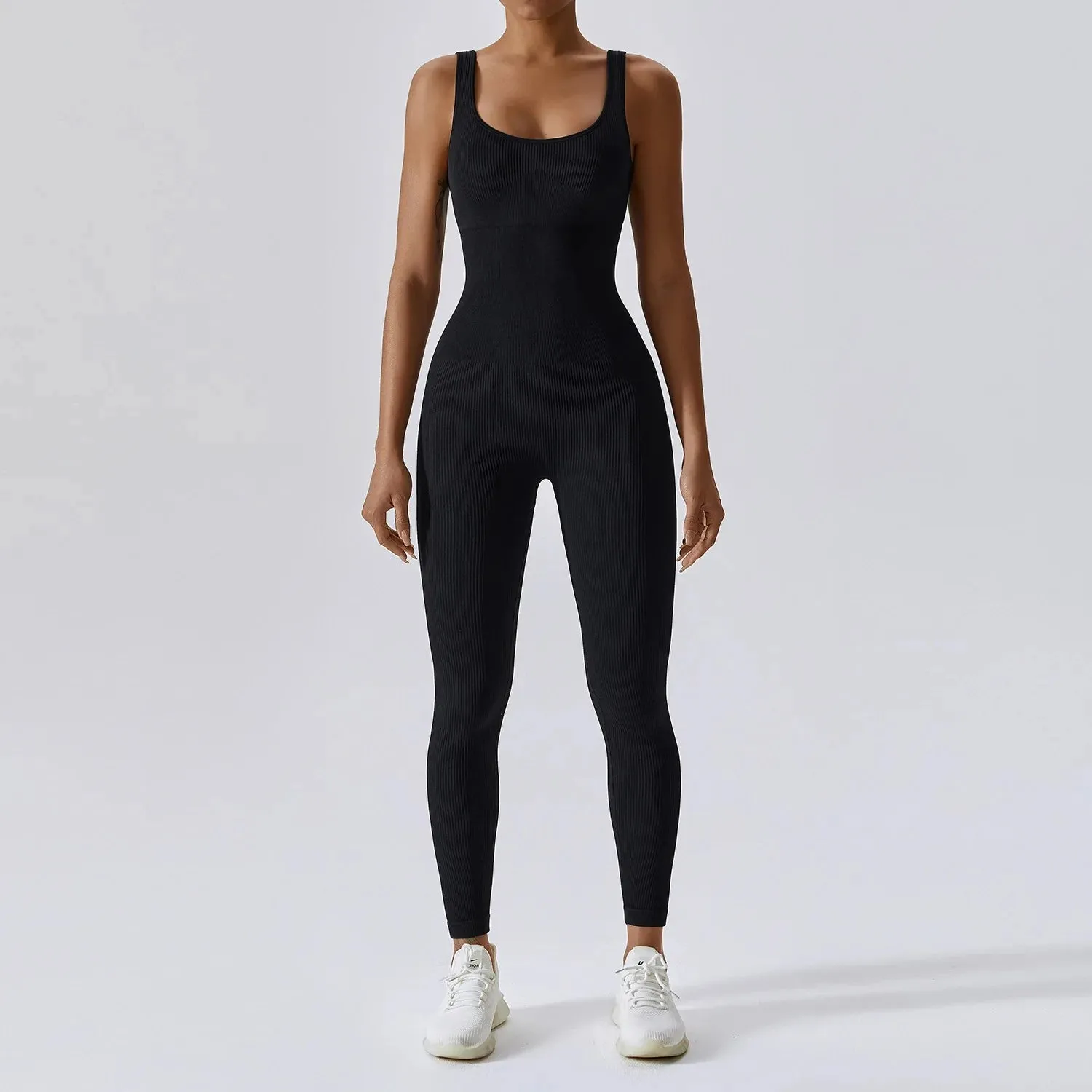 Fitness Seamless Jumpsuits Woman Sleeveless Thread Fashion Casual Outdoors Overalls for Women Corset One Pieces Pants Sets