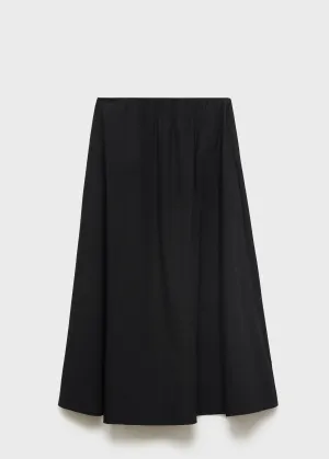 Flared cotton skirt