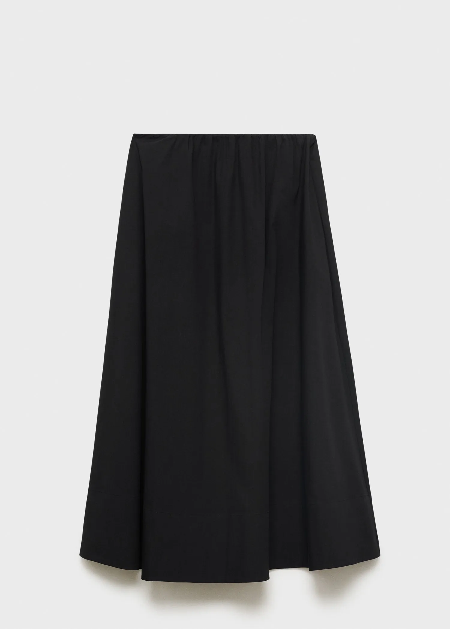 Flared cotton skirt