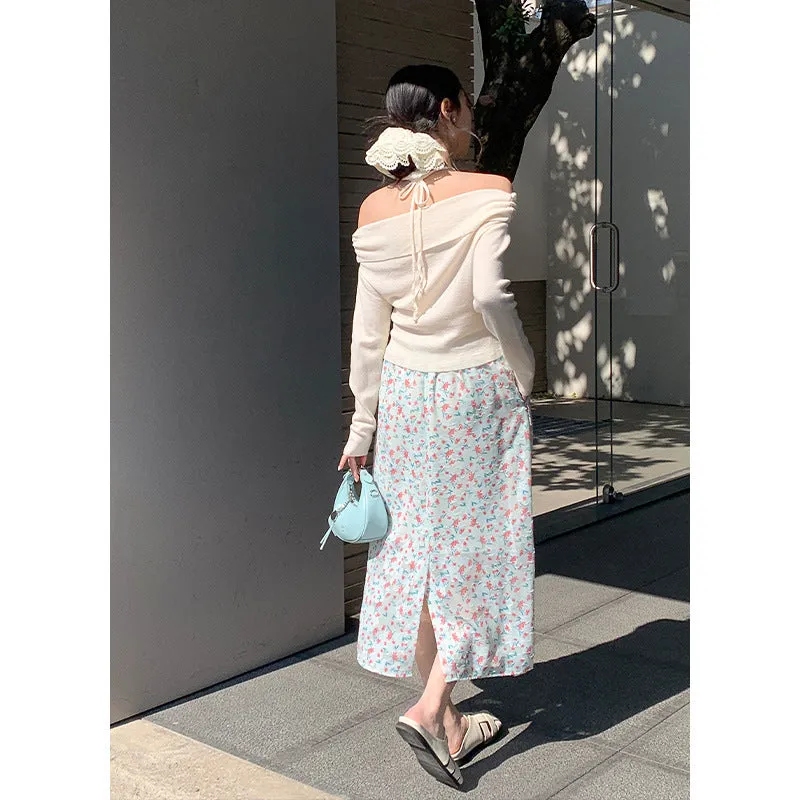 Floral A-line Skirt