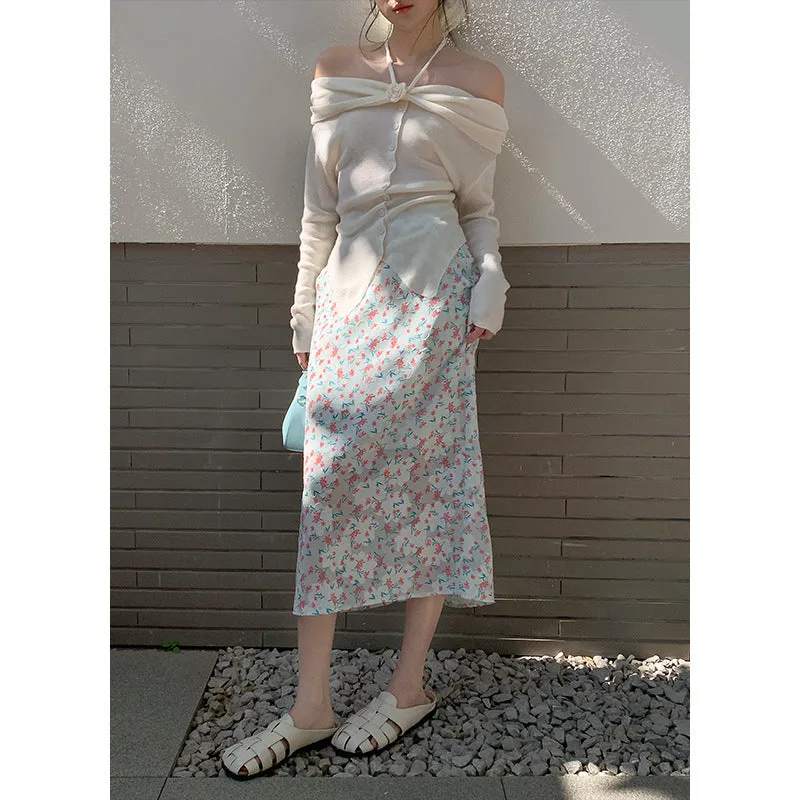 Floral A-line Skirt