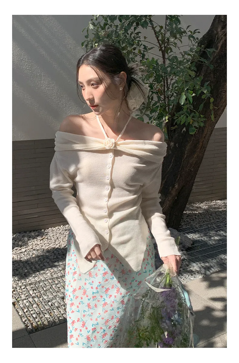 Floral A-line Skirt