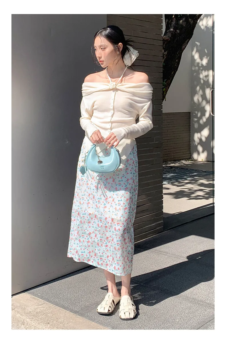 Floral A-line Skirt