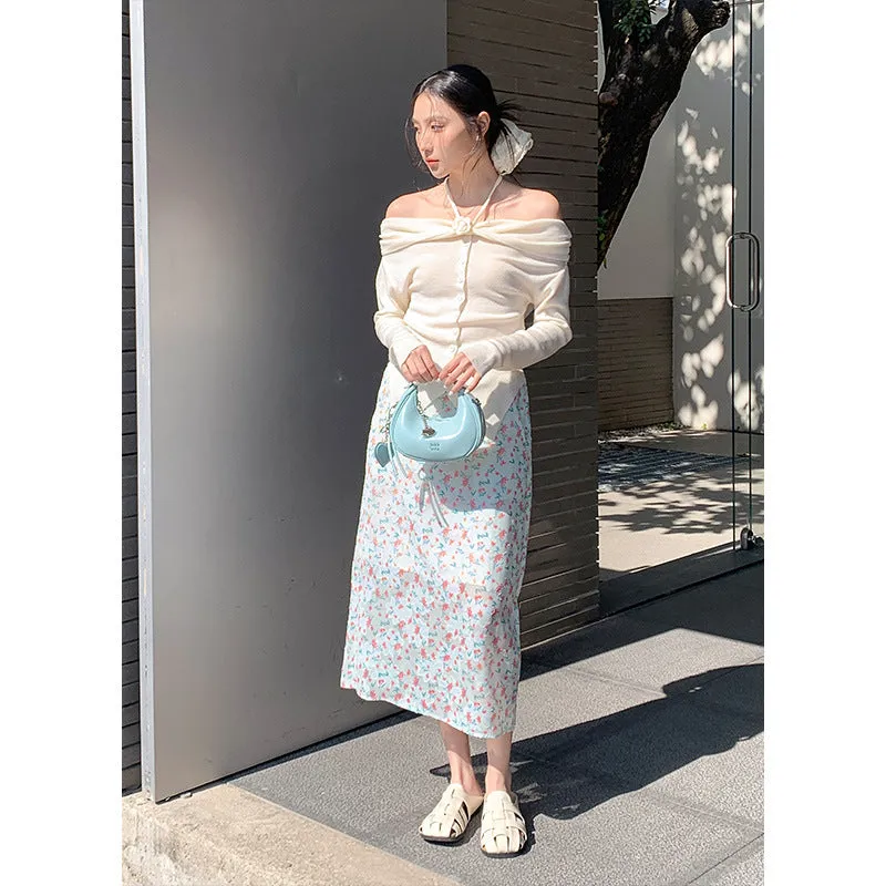 Floral A-line Skirt