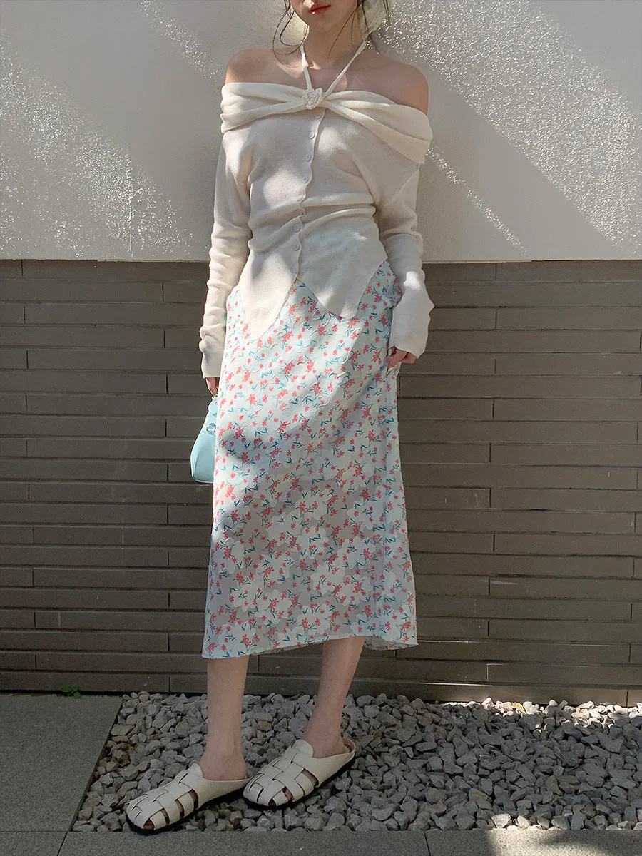 Floral A-line Skirt