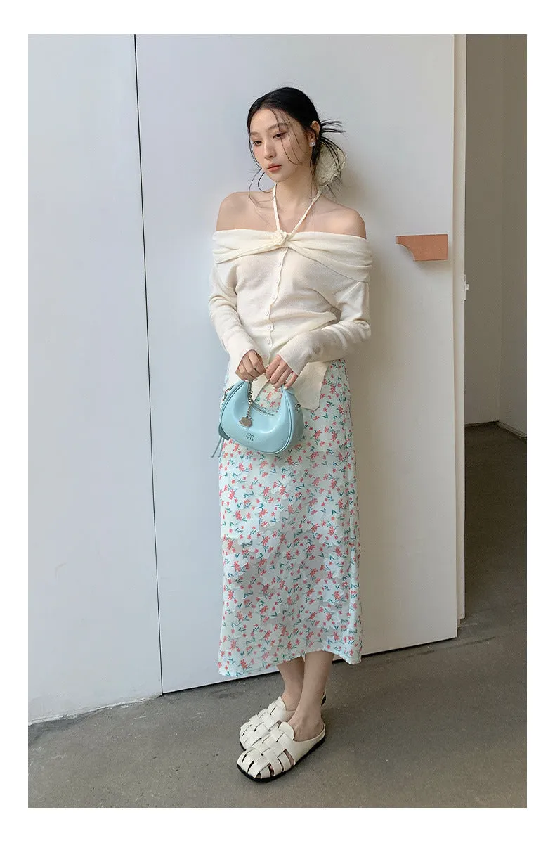 Floral A-line Skirt