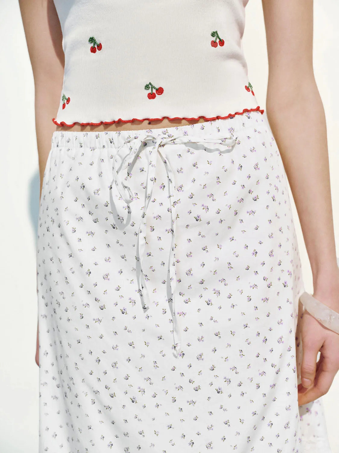 Floral A-Line Skirts