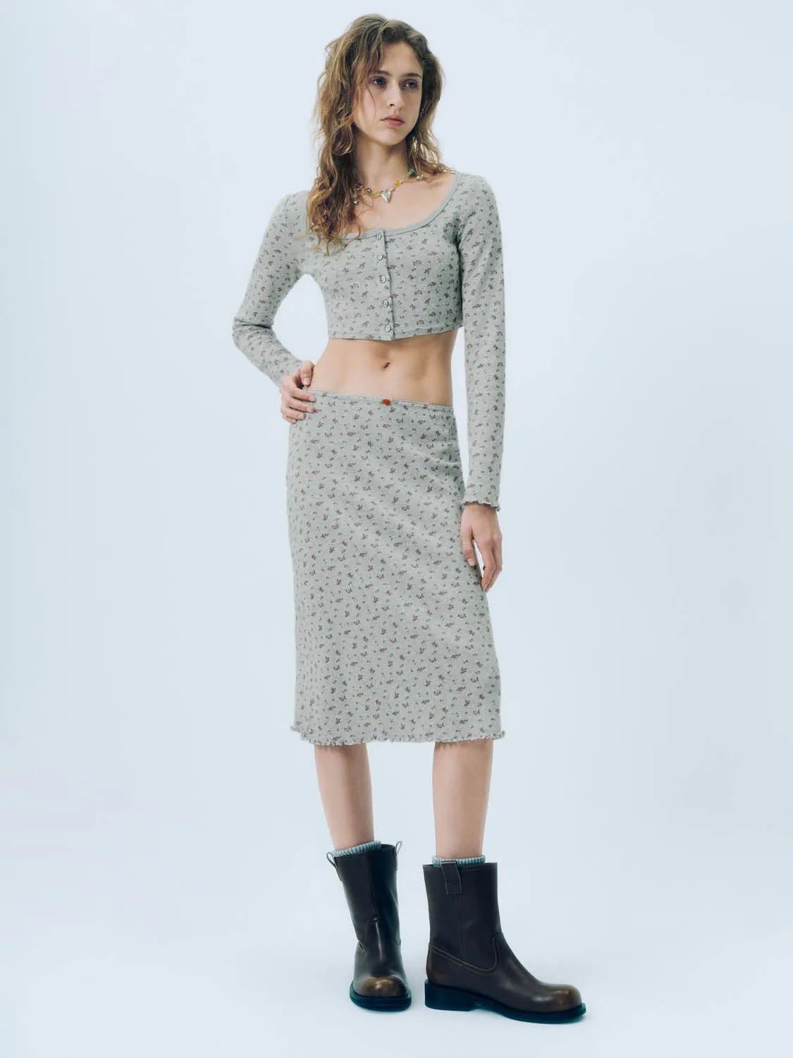 Floral A-Line Skirts