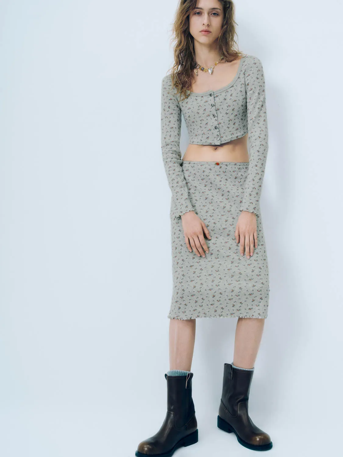 Floral A-Line Skirts