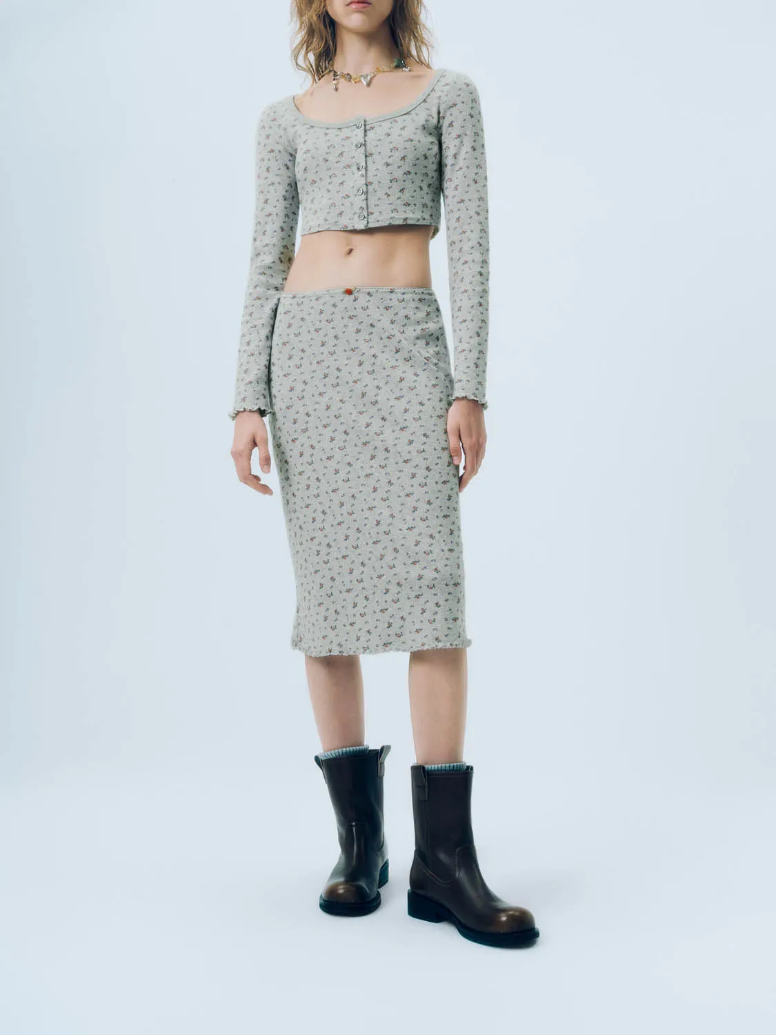 Floral A-Line Skirts