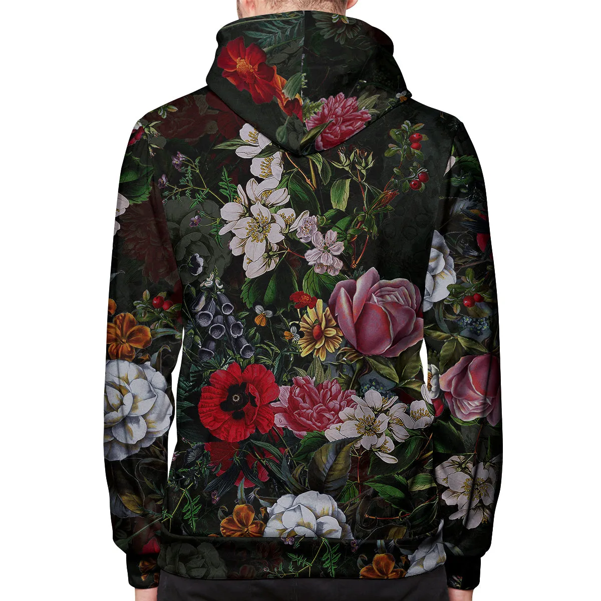 Flower Skull Pullover Hoodie