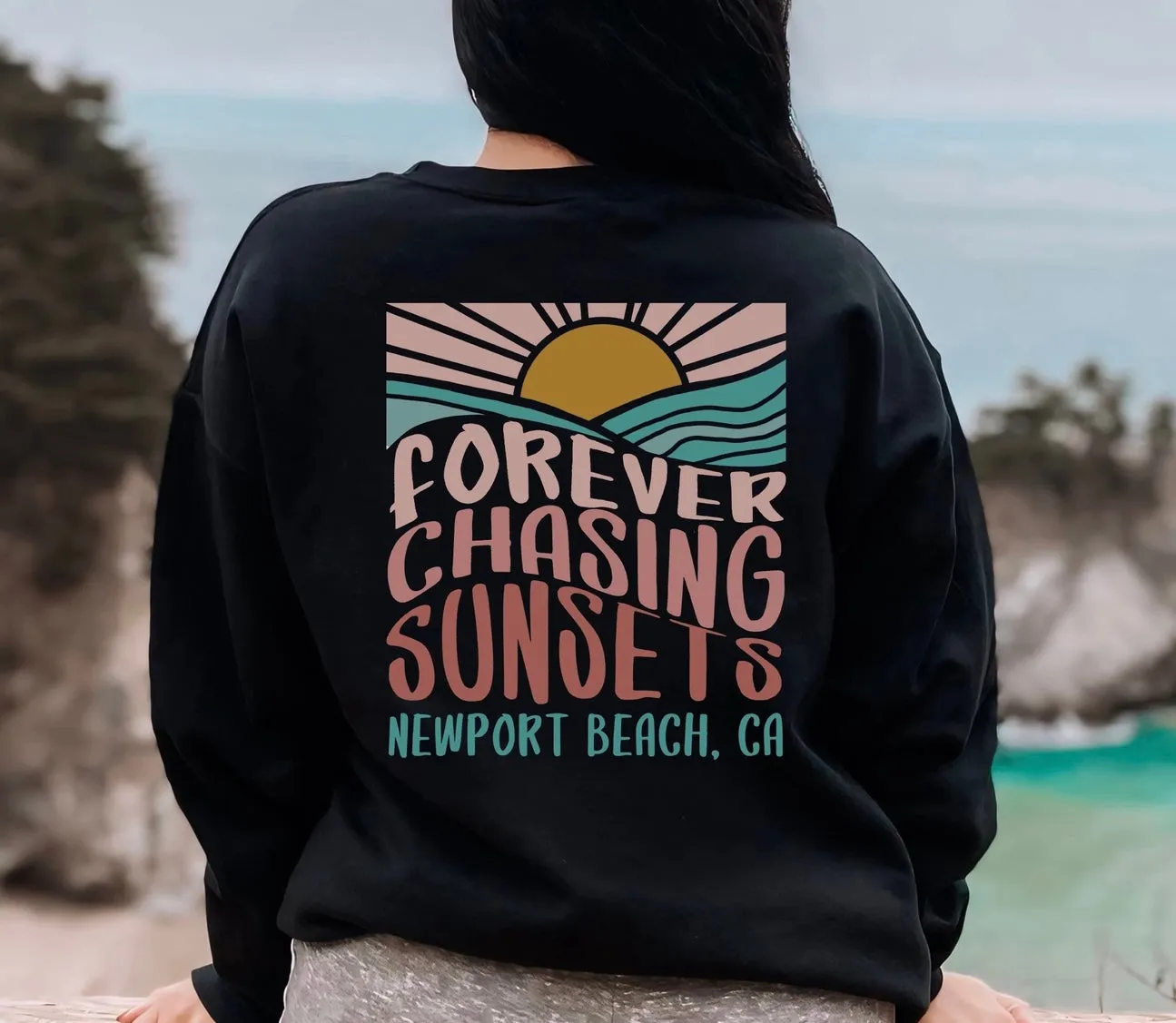 Forever Chasing Sunsets Crewneck