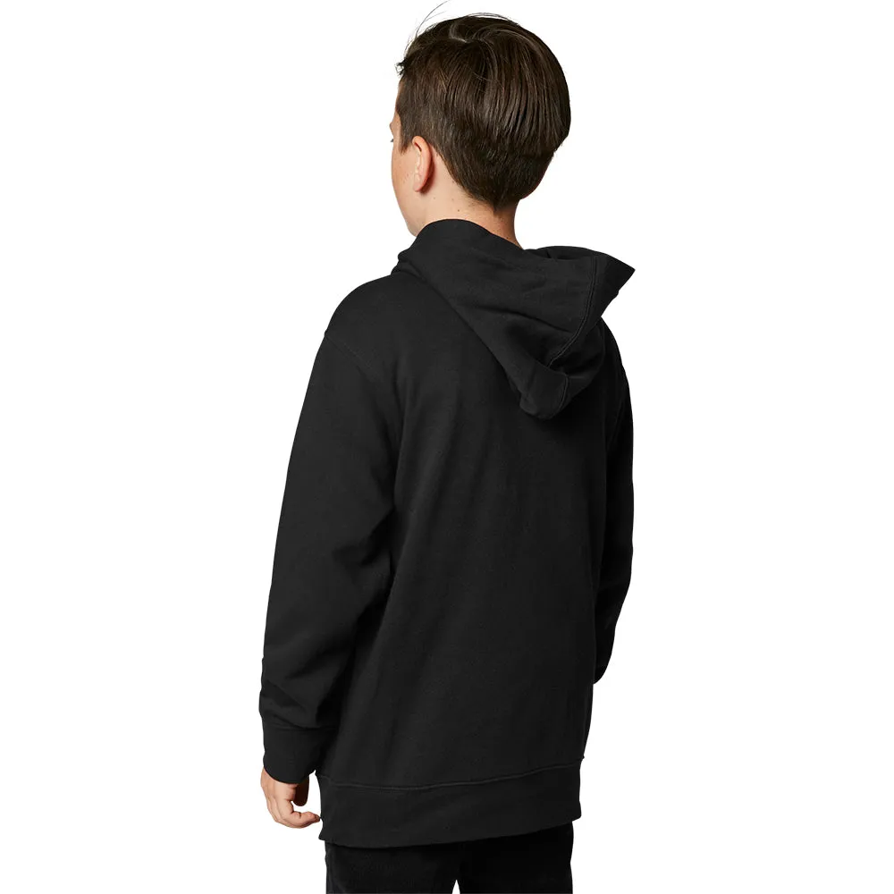 FOX YOUTH PINNACLE PULLOVER FLEECE HOODY [BLACK]