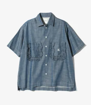 Frill Pocket Shirt - Chambray