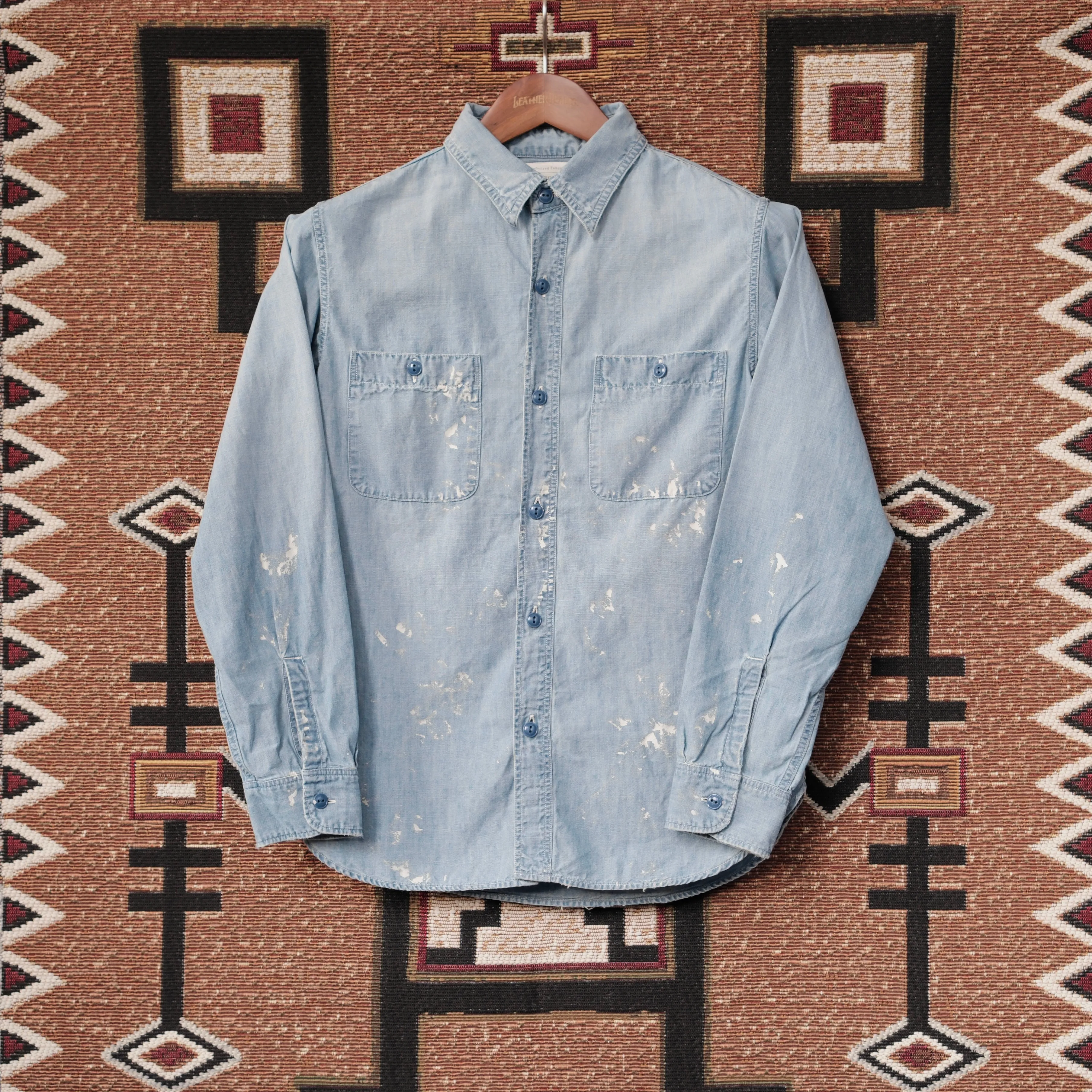 FULL COUNT Chambray Work Shirt (Aging)