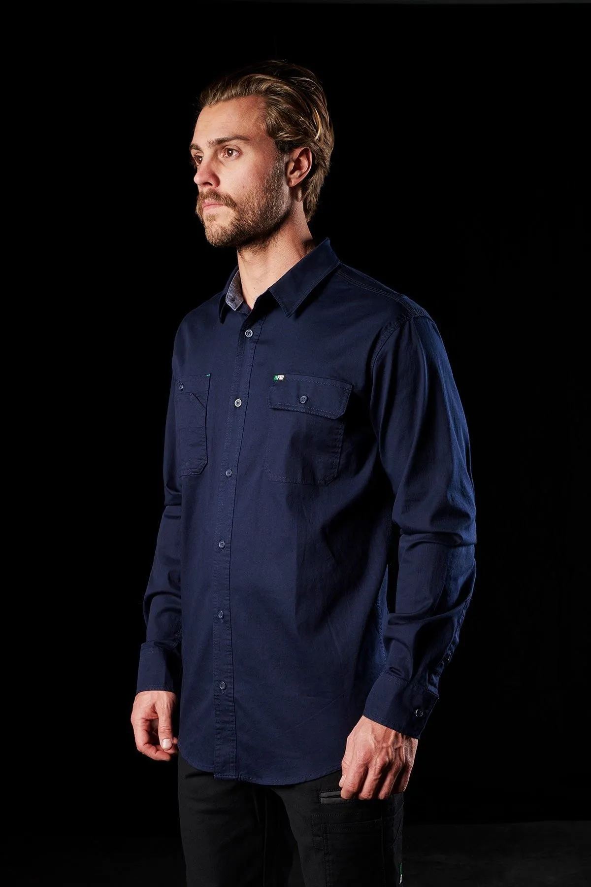 FXD WORKWEAR Long Sleeve Work Shirt 1 - Navy