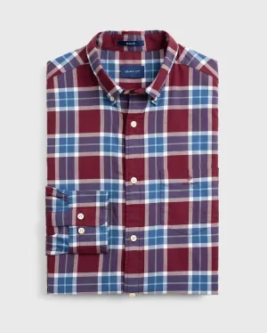 GANT Port Red Winter Twill Heather Button Down Shirt 3011330 Size M NWT
