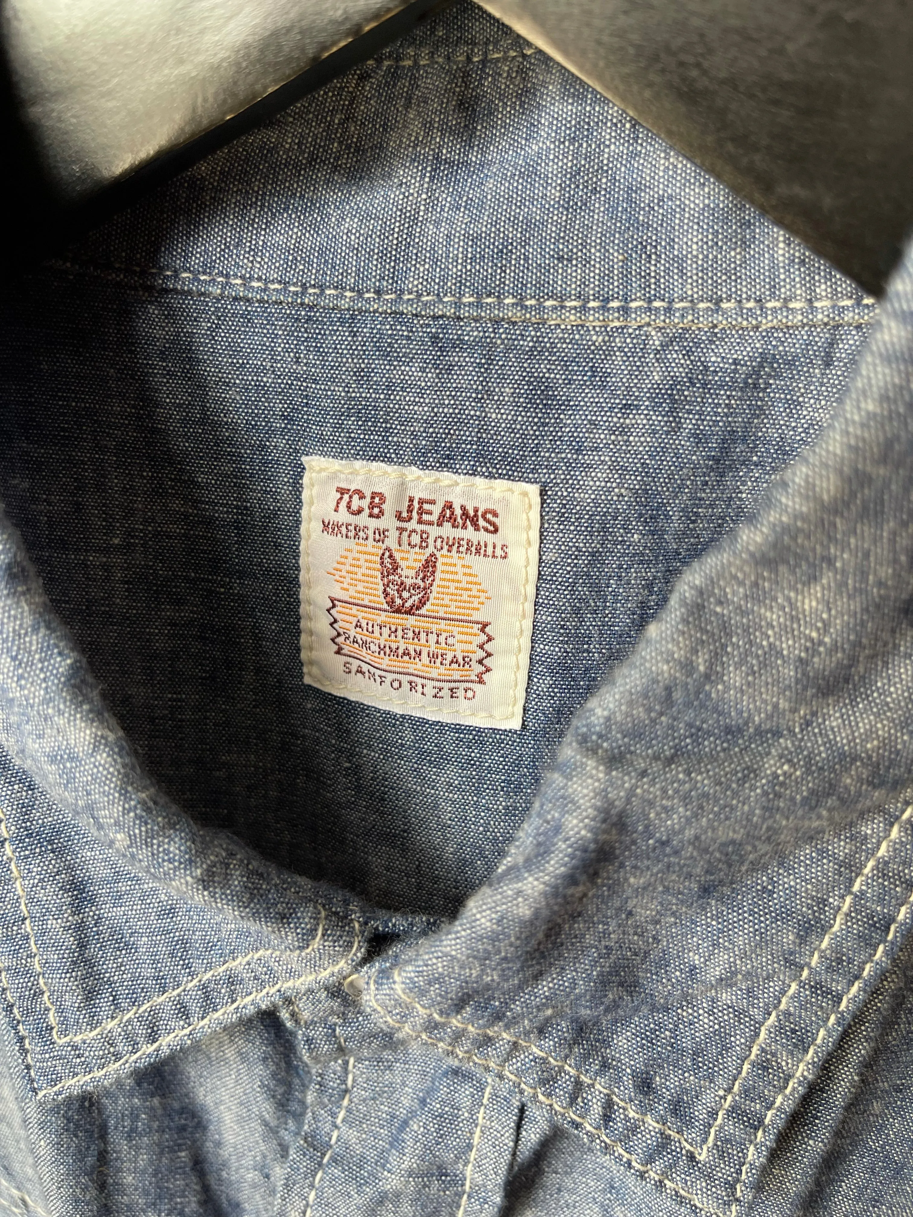 Gently Used TCB Ranchman Shirt - Chambray - Blue - 40