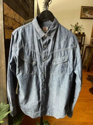Gently Used TCB Ranchman Shirt - Chambray - Blue - 40