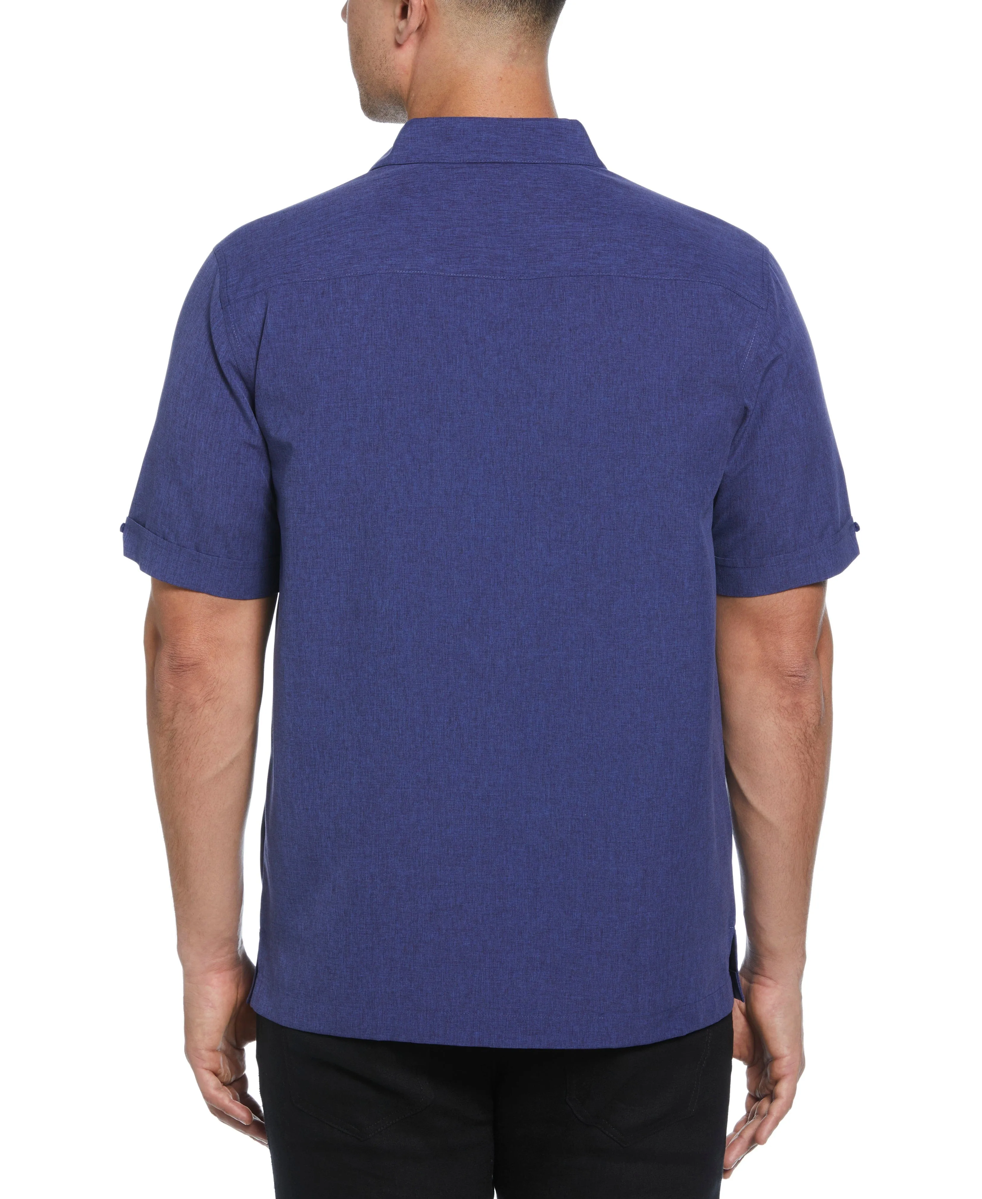 Geo Embroidered Panel Shirt
