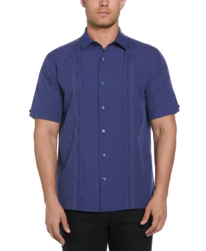 Geo Embroidered Panel Shirt