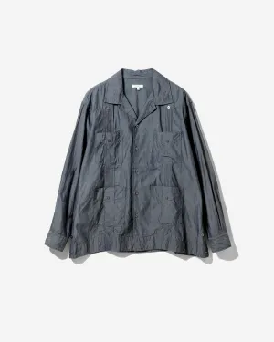 Guayabera Shirt - Indigo Cotton Chambray