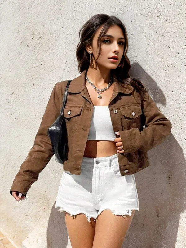 GYPSY GIRL - Casual Denim Short Jacket
