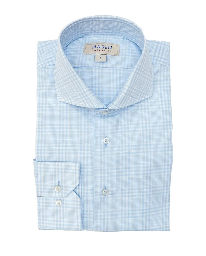 Hagen Shirt Sky City Glen Plaid