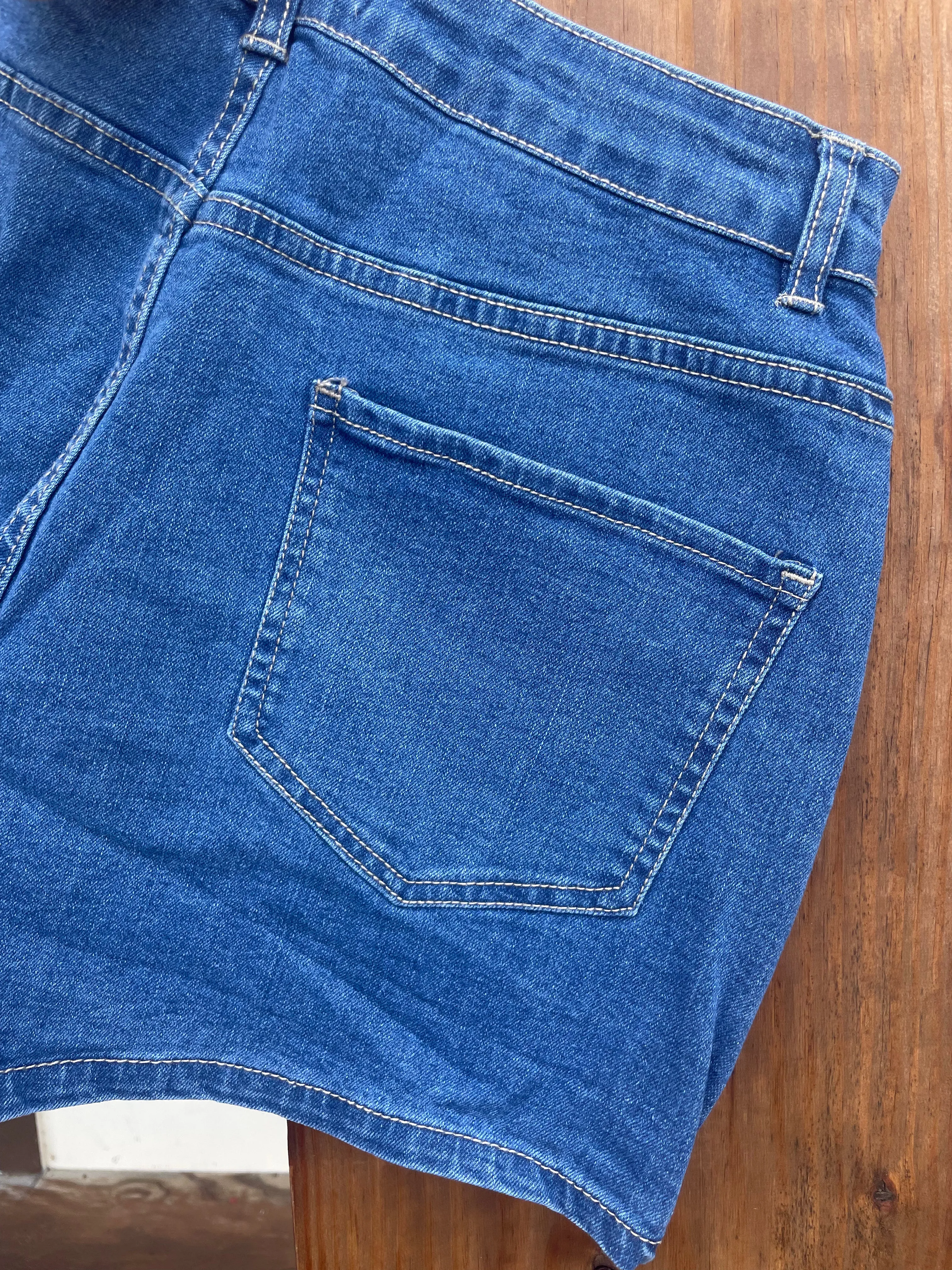 Hailey Blue Denim Skort