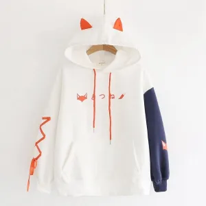 Harajuku Cute Fox Print Sweatshirts