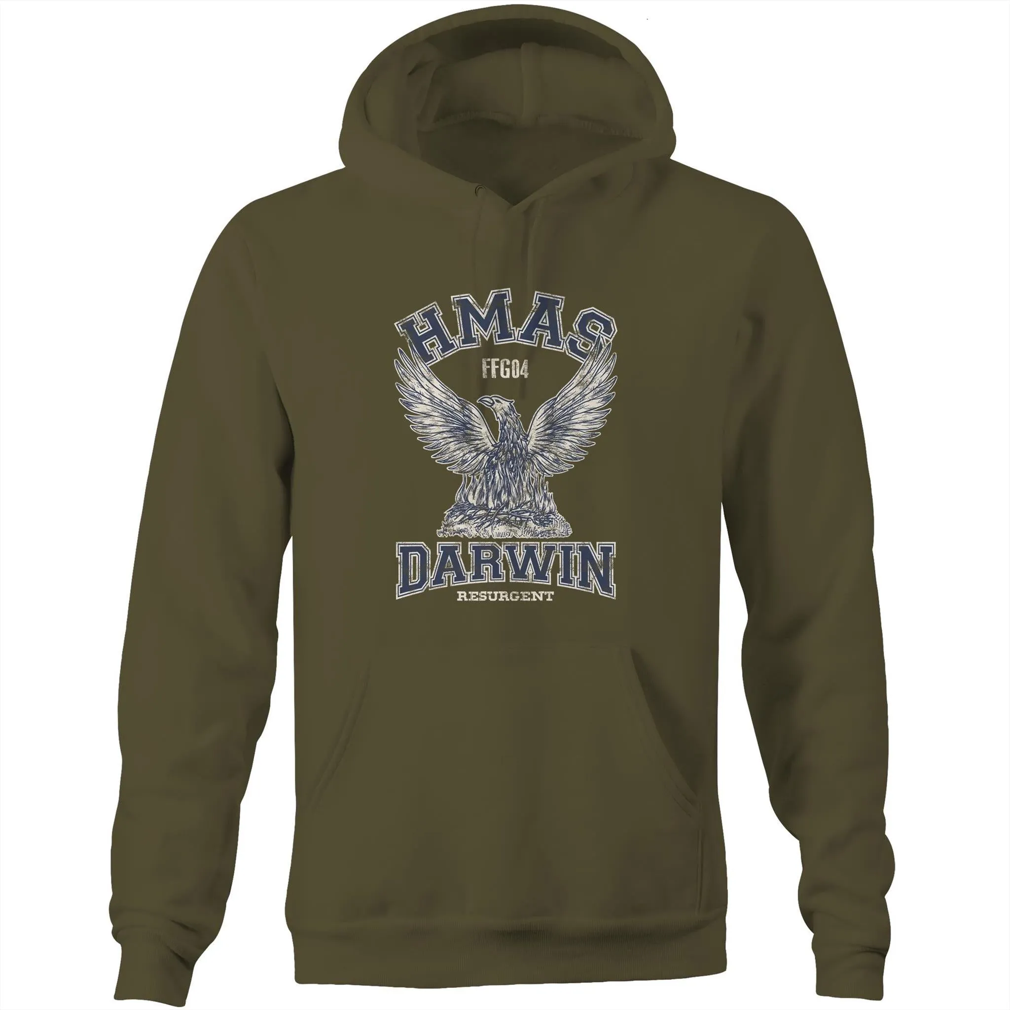 HMAS Darwin FFG04 Men's Hoodie (Style Alpha)